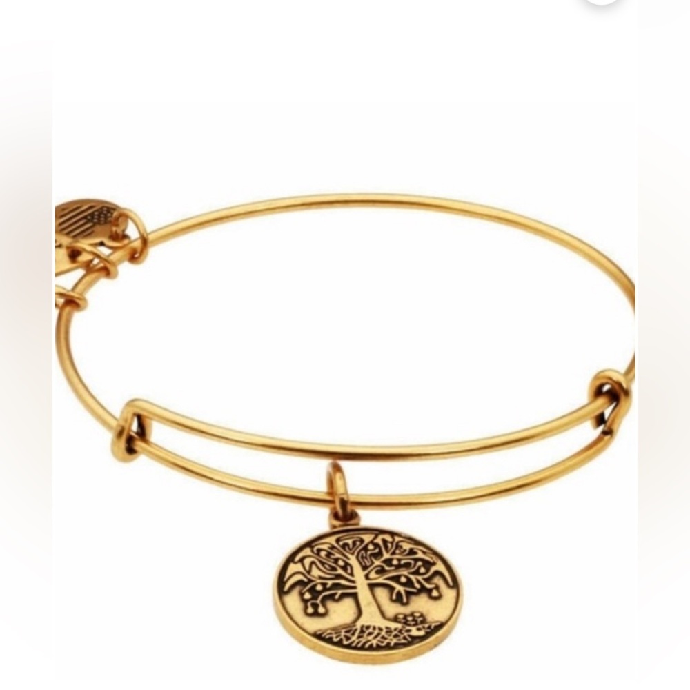 Alex and Ani Tree of Life Charm Bangle Bracelet - Gold